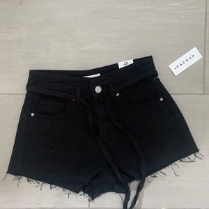Black Pacsun Mom Jean Shorts